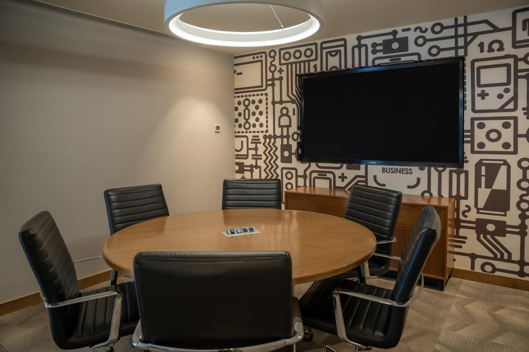 Fiesta Americana Viaducto Aeropuerto Kota Meksiko Bagian luar foto A meeting room at the hotel